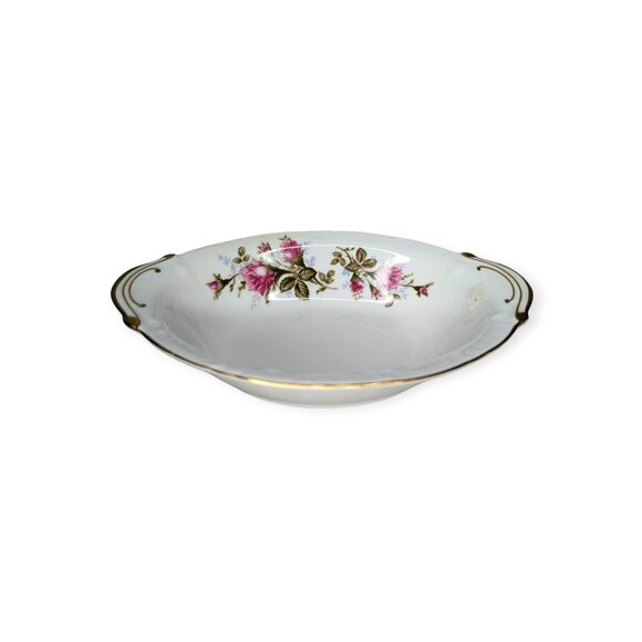 Vintage 1950s Royal Rose (Moss Rose) Fine China Japan Vegetable Serving Bowl - Picture 3 of 13
